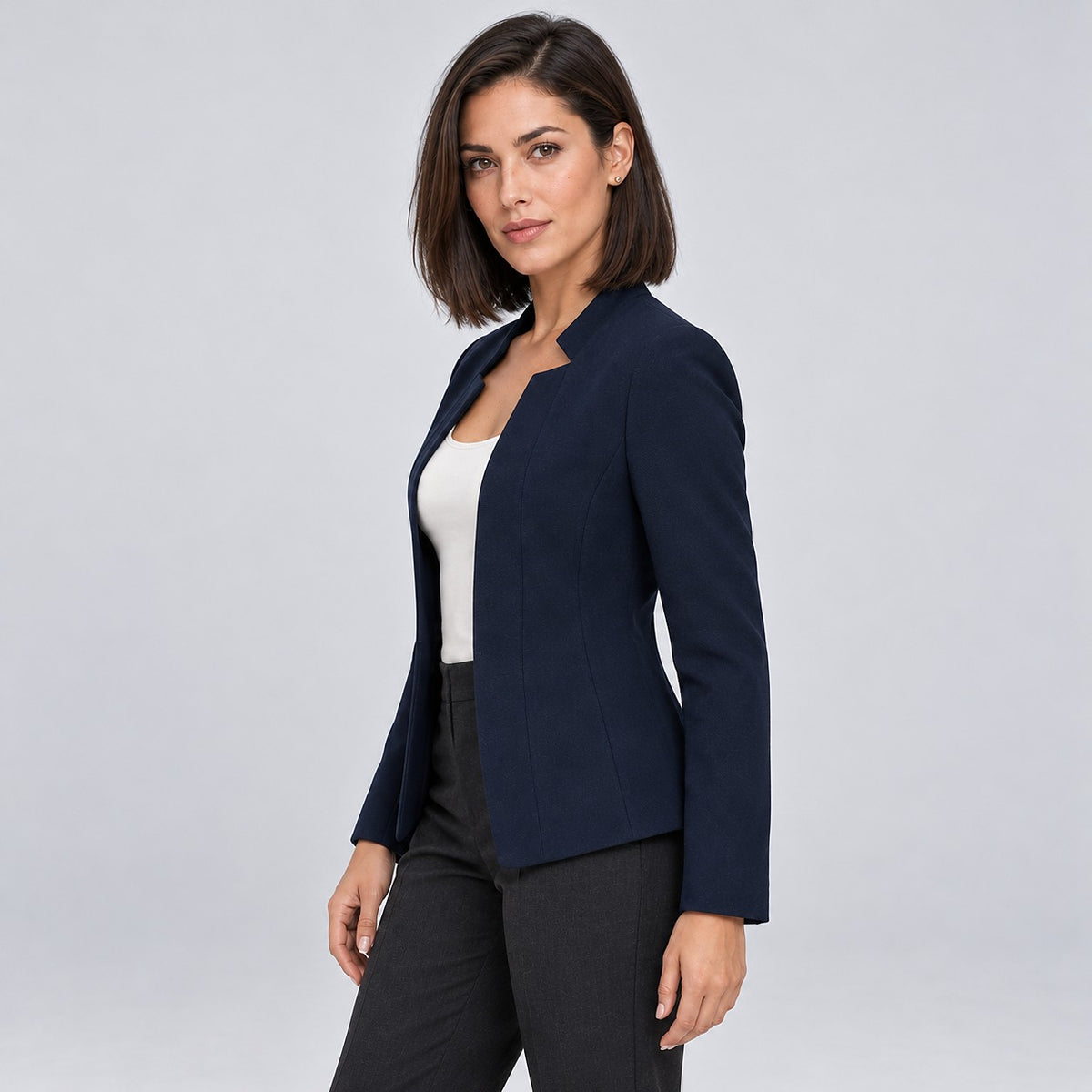 Women's Knit Open Front Blazer with Pockets