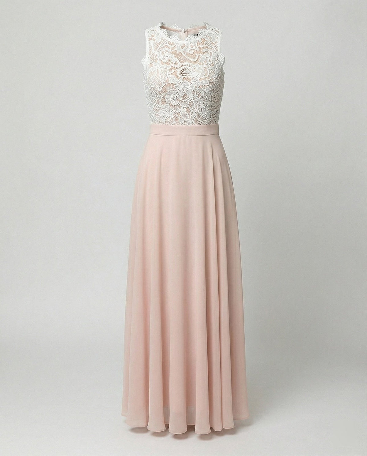 Women's Lace Top Chiffon Skirt Maxi Dress