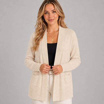 Women's Longline V Neck Cardigan
