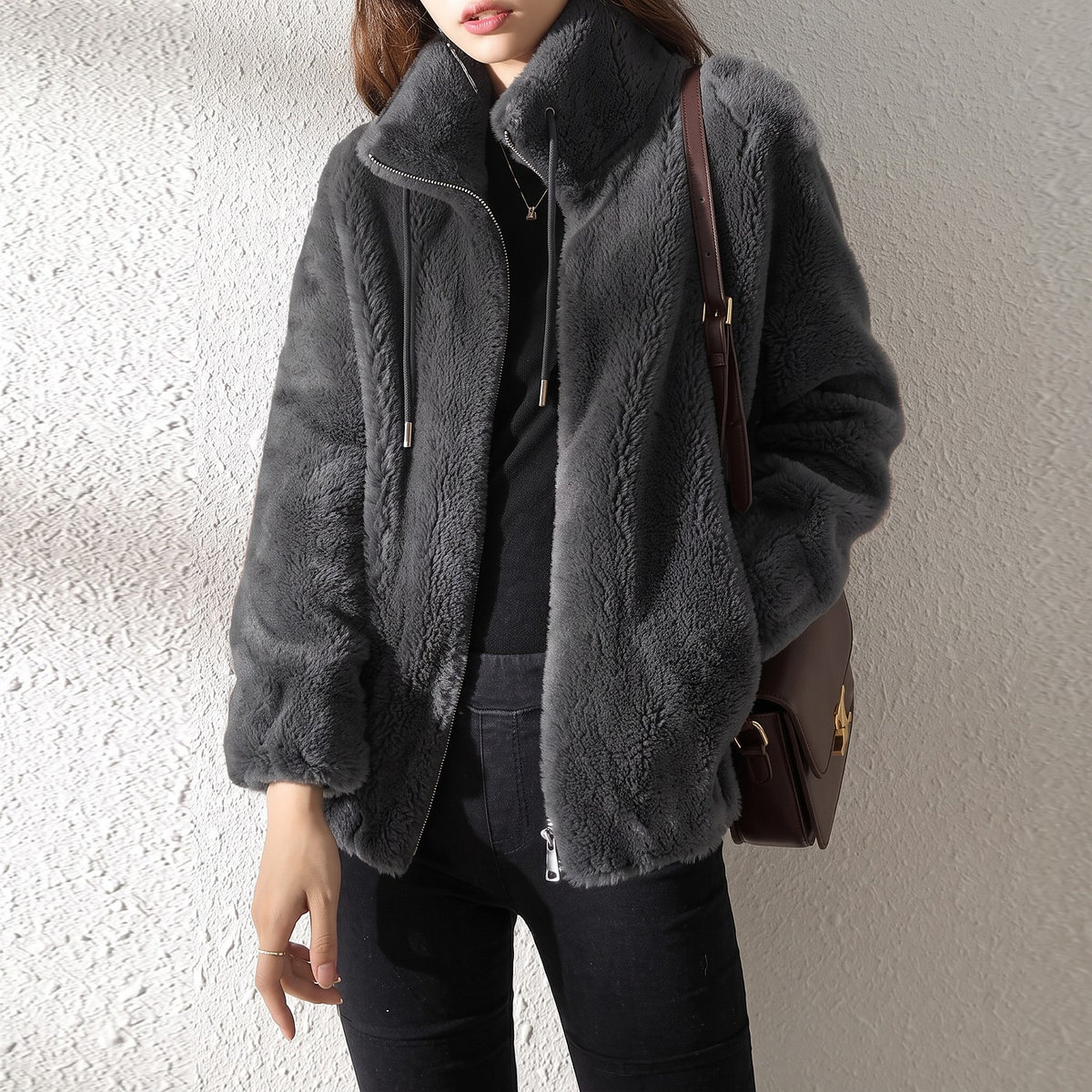 Women's Full Zip Fleece Jacket Pockets