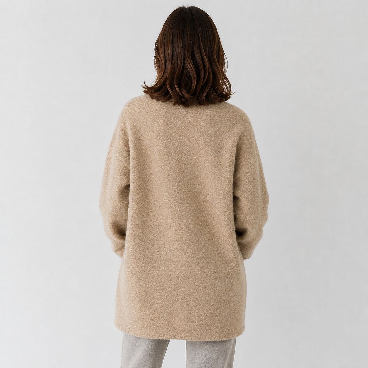 Women's Brushed Knit Longline Cardigan