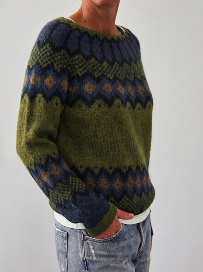 Women's Nordic Jacquard Knit Sweater