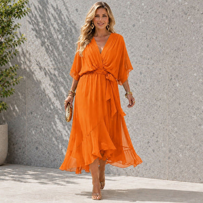 Women's Hi Low Wedding Guest Maxi Dress