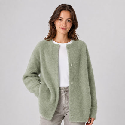 Women's Brushed Knit Longline Cardigan
