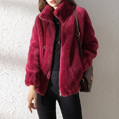 Women's Full Zip Fleece Jacket Pockets