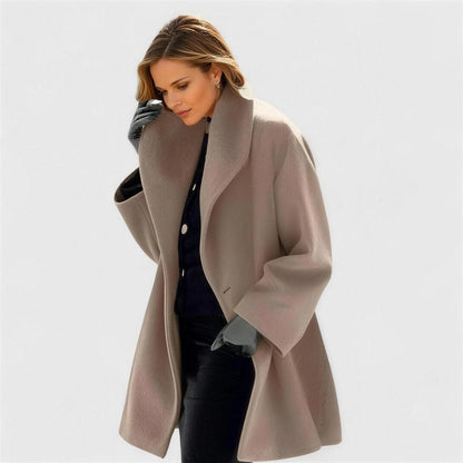 Women's Mid Length Lapel Coat