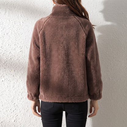 Women's Full Zip Fleece Jacket Pockets