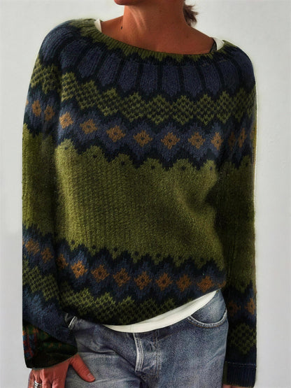 Women's Nordic Jacquard Knit Sweater