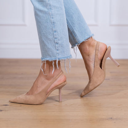 Women's Pointed Toe Slingback Heels