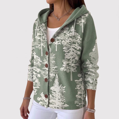 Women's Printed Hooded Jacket