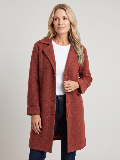 Women's Long Lapel Blazer Coat