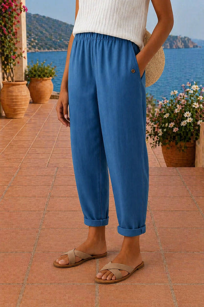 Women's Pull On Tapered Pants with Pockets