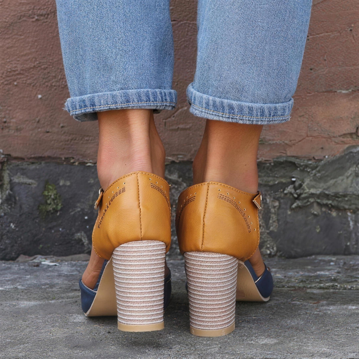 Women's T Strap Mary Jane Heels