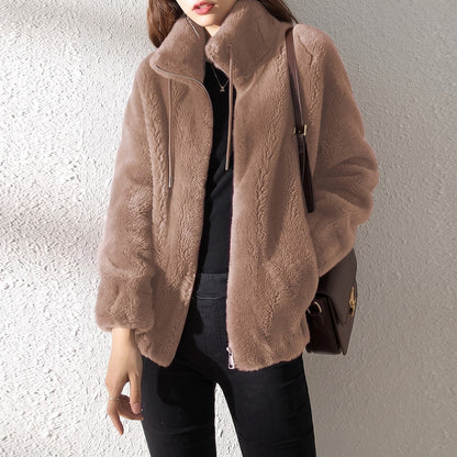 Women's Full Zip Fleece Jacket Pockets
