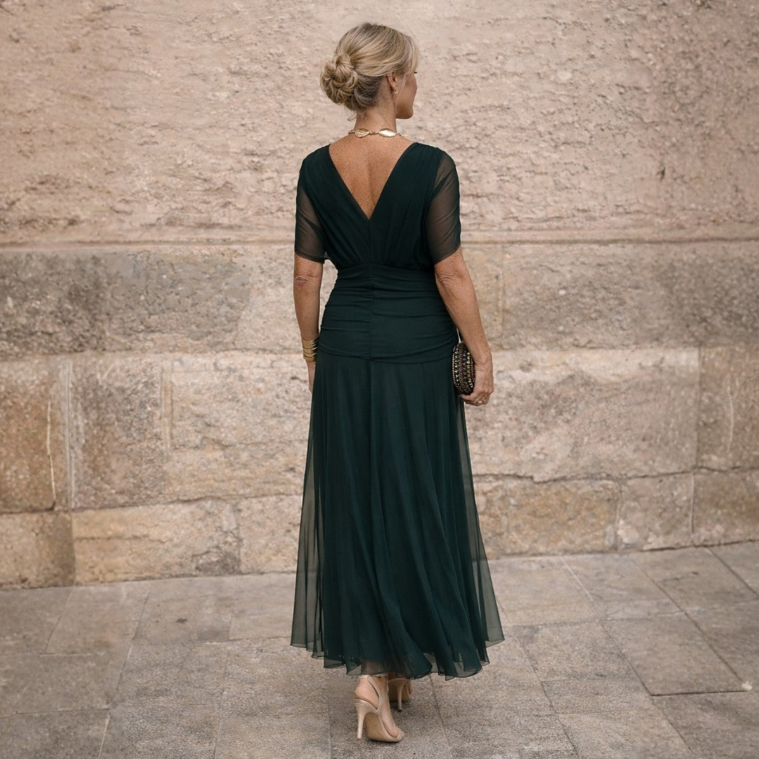 Women's Wedding Guest Off Shoulder Maxi Dress