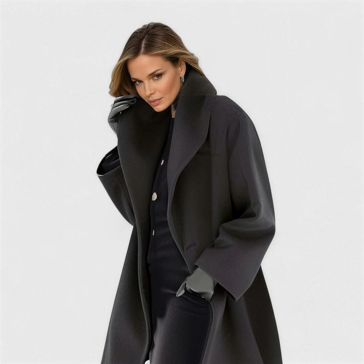 Women's Mid Length Lapel Coat