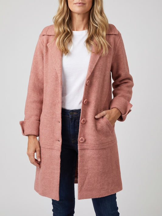 Women's Long Lapel Blazer Coat