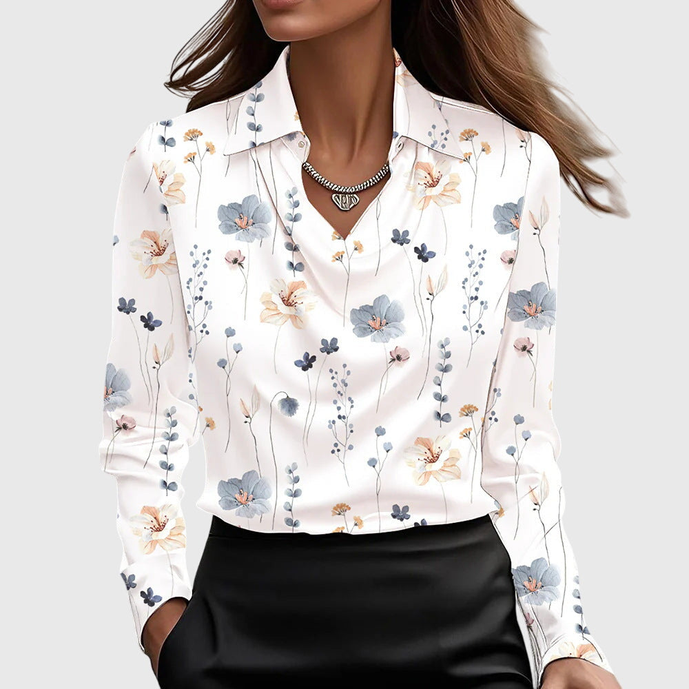 Nora™ – Blouse satinée élégante