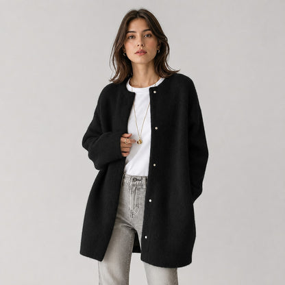 Women's Brushed Knit Longline Cardigan