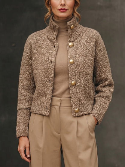 Women's Stand Collar Boucle Jacket