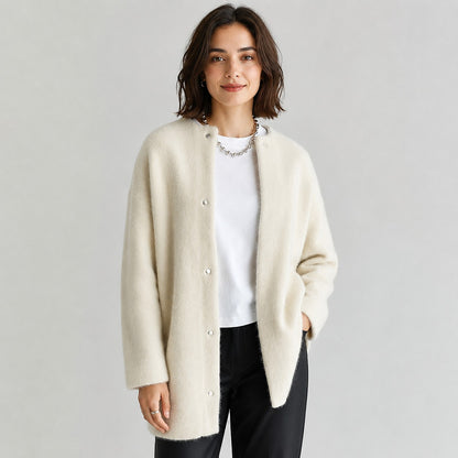 Women's Brushed Knit Longline Cardigan