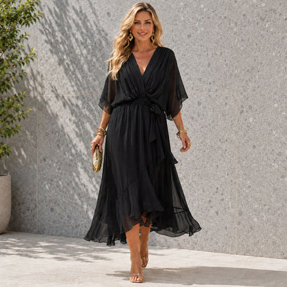 Women's Hi Low Wedding Guest Maxi Dress