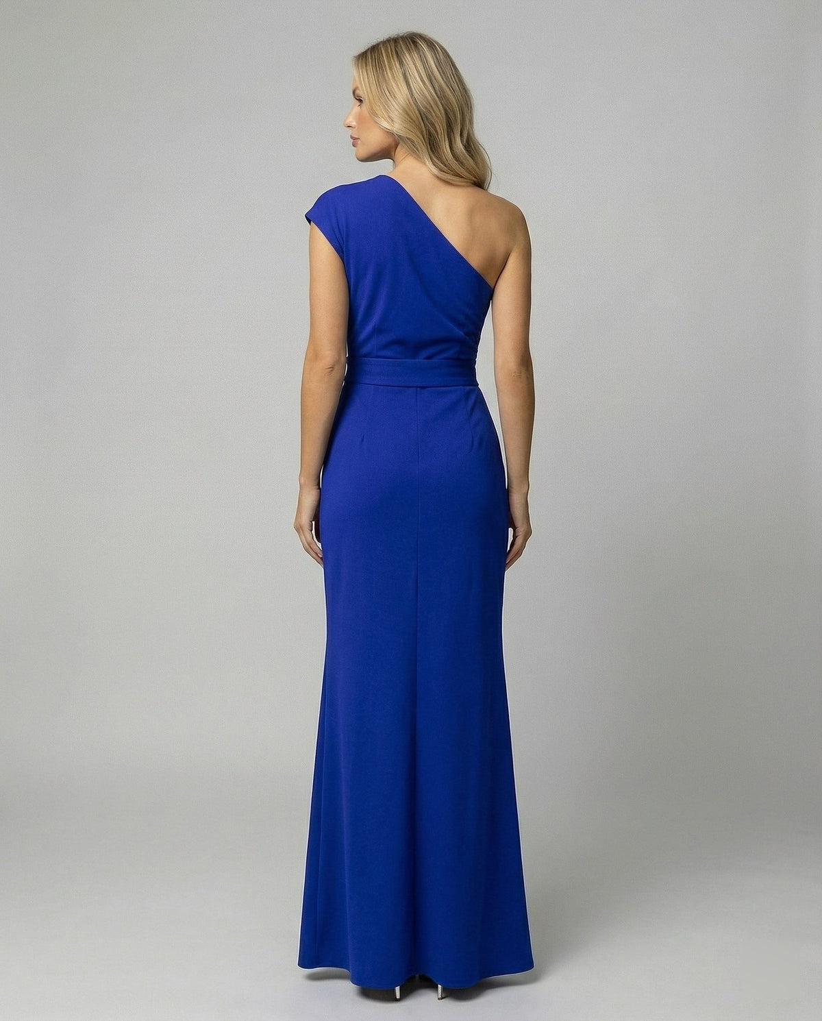 Women's Slit Front One Shoulder Evening Gown