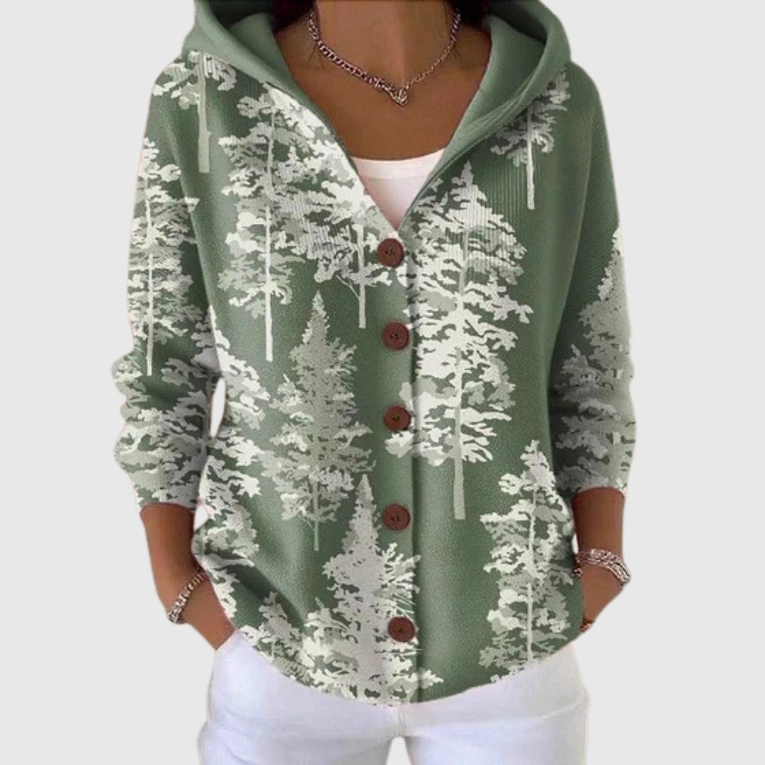 Women's Printed Hooded Jacket