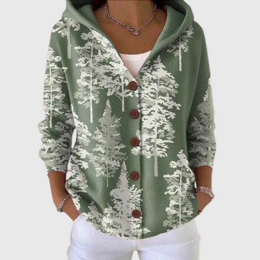 Women's Printed Hooded Jacket