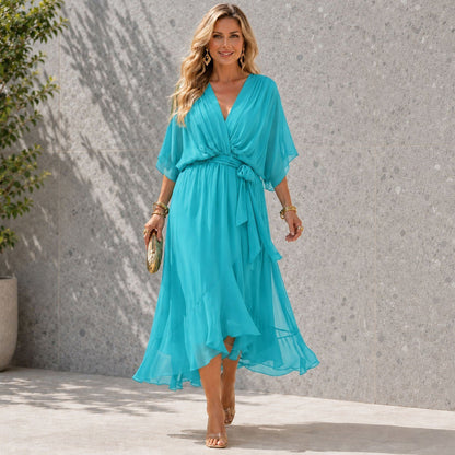 Women's Hi Low Wedding Guest Maxi Dress