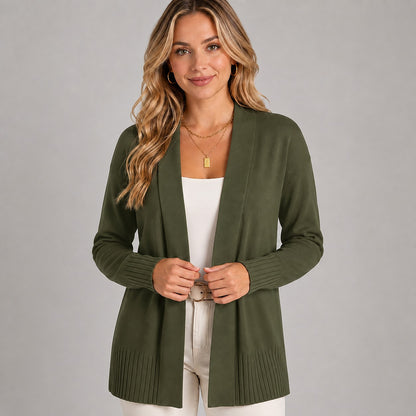 Women's Longline V Neck Cardigan