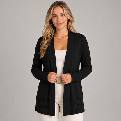 Women's Longline V Neck Cardigan