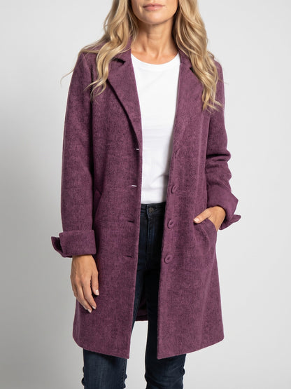 Women's Long Lapel Blazer Coat