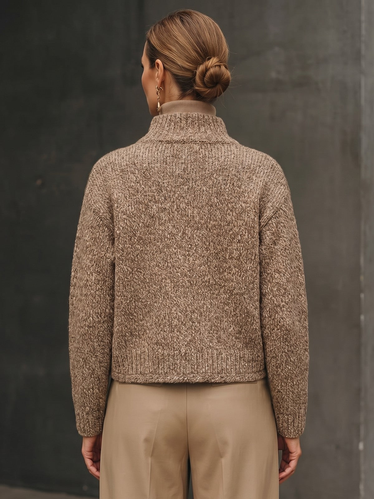 Women's Stand Collar Boucle Jacket