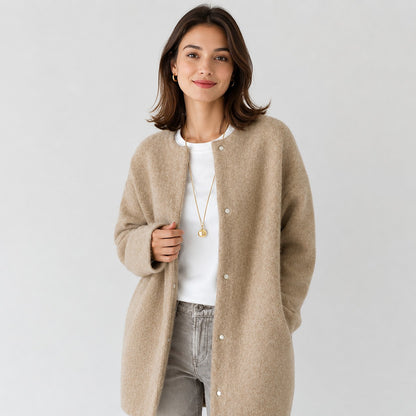Women's Brushed Knit Longline Cardigan