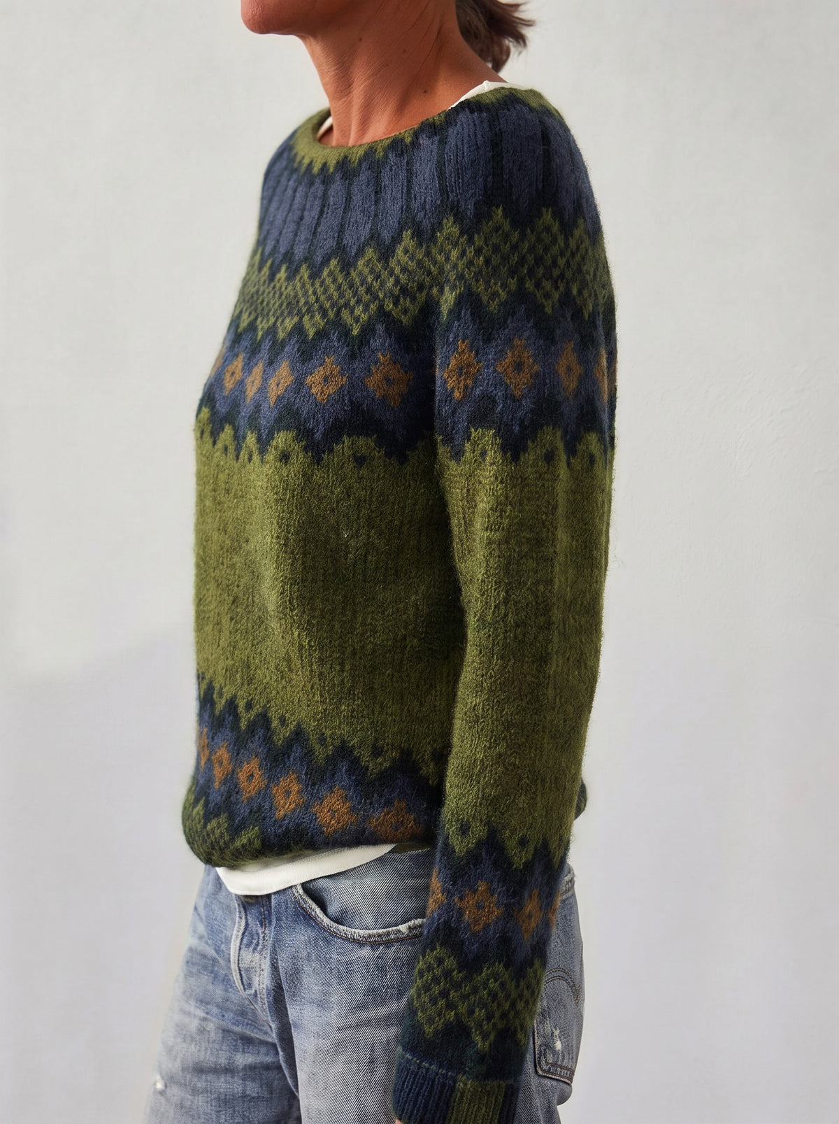 Women's Nordic Jacquard Knit Sweater