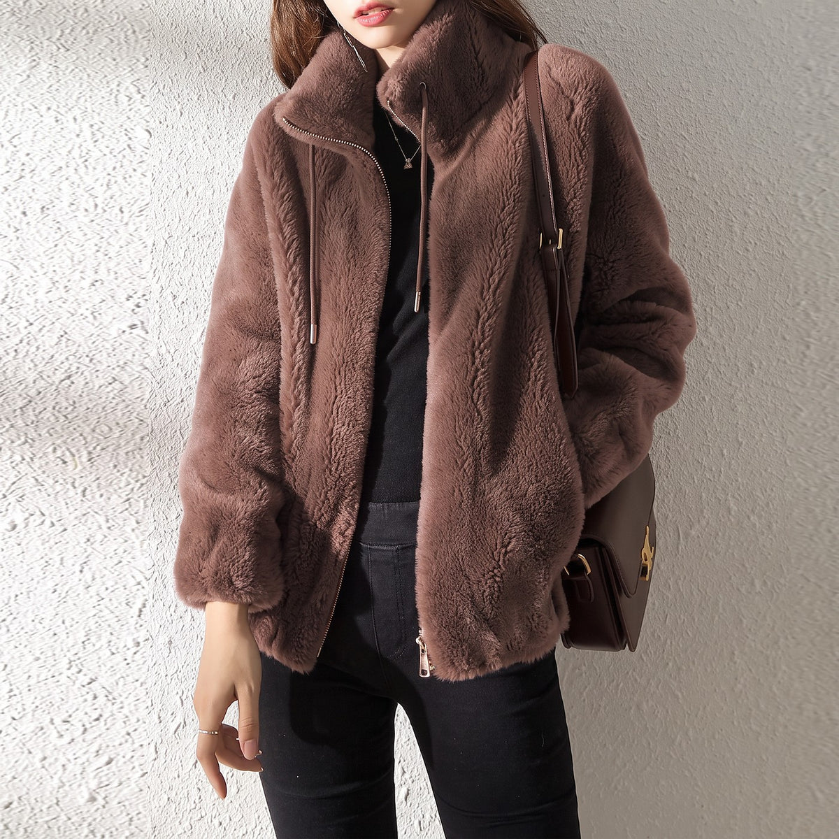 Women's Full Zip Fleece Jacket Pockets