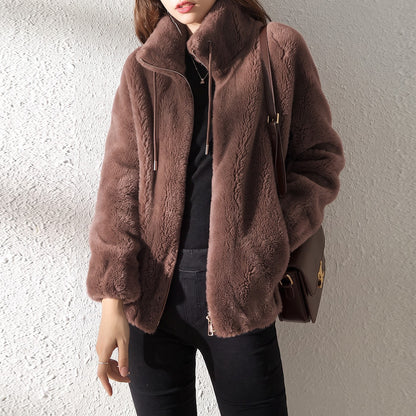 Women's Full Zip Fleece Jacket Pockets