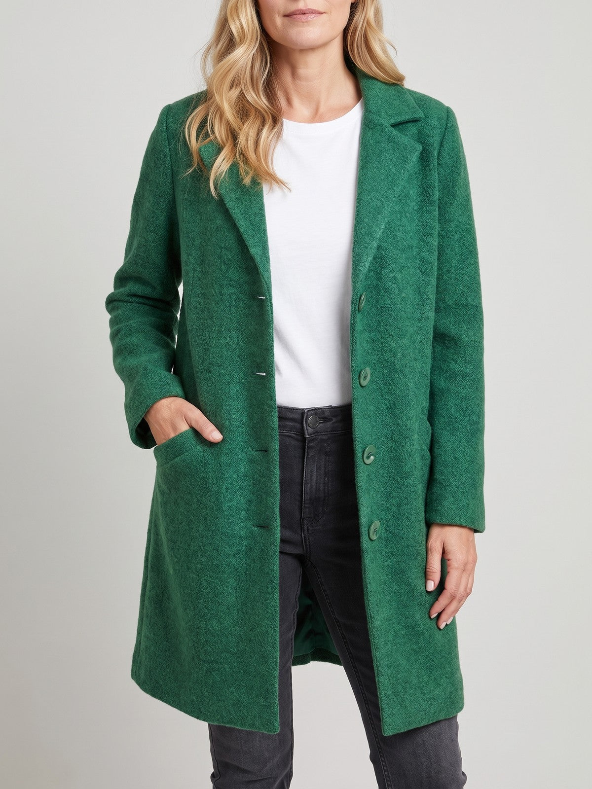 Women's Long Lapel Blazer Coat