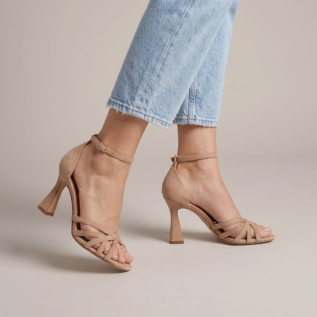 Women's Ankle Strap Heel Sandals