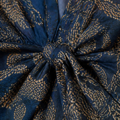 Women's Printed V Neck Wrap Dress