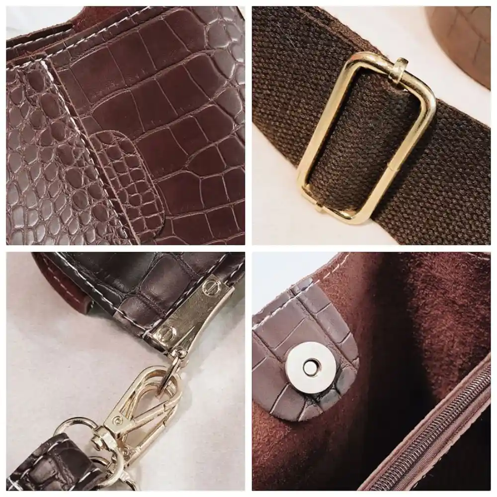 Sac seau en simili cuir