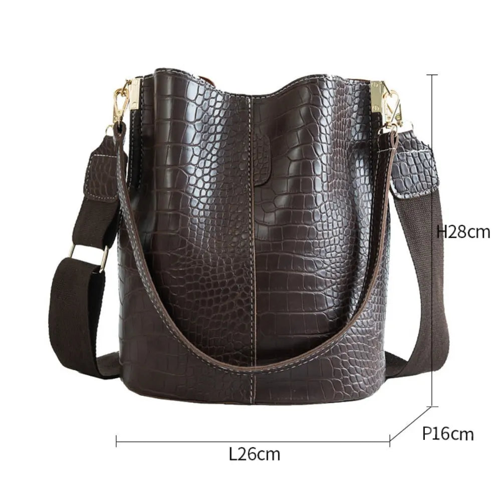 Sac seau en simili cuir