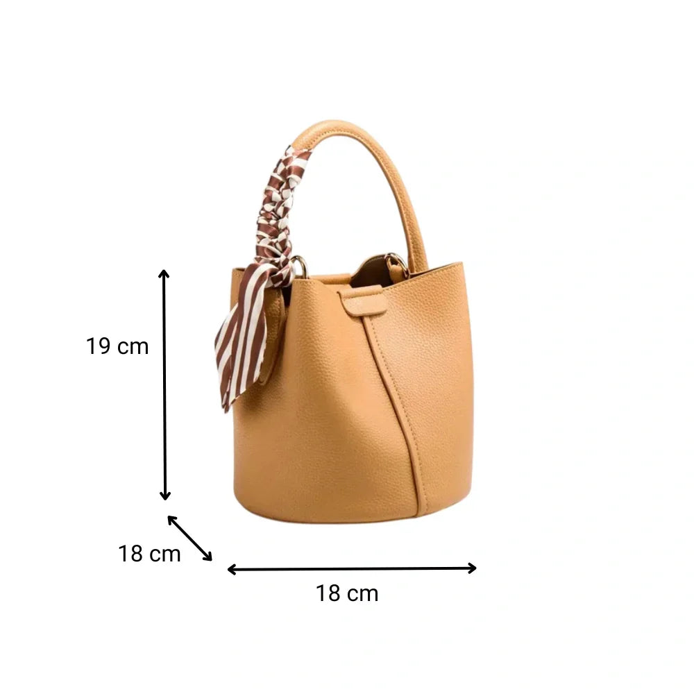 Sac seau en simili cuir souple