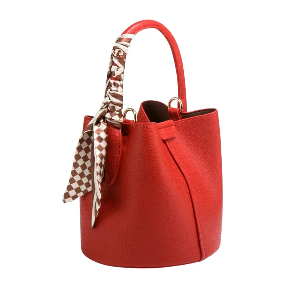 Sac seau en simili cuir souple