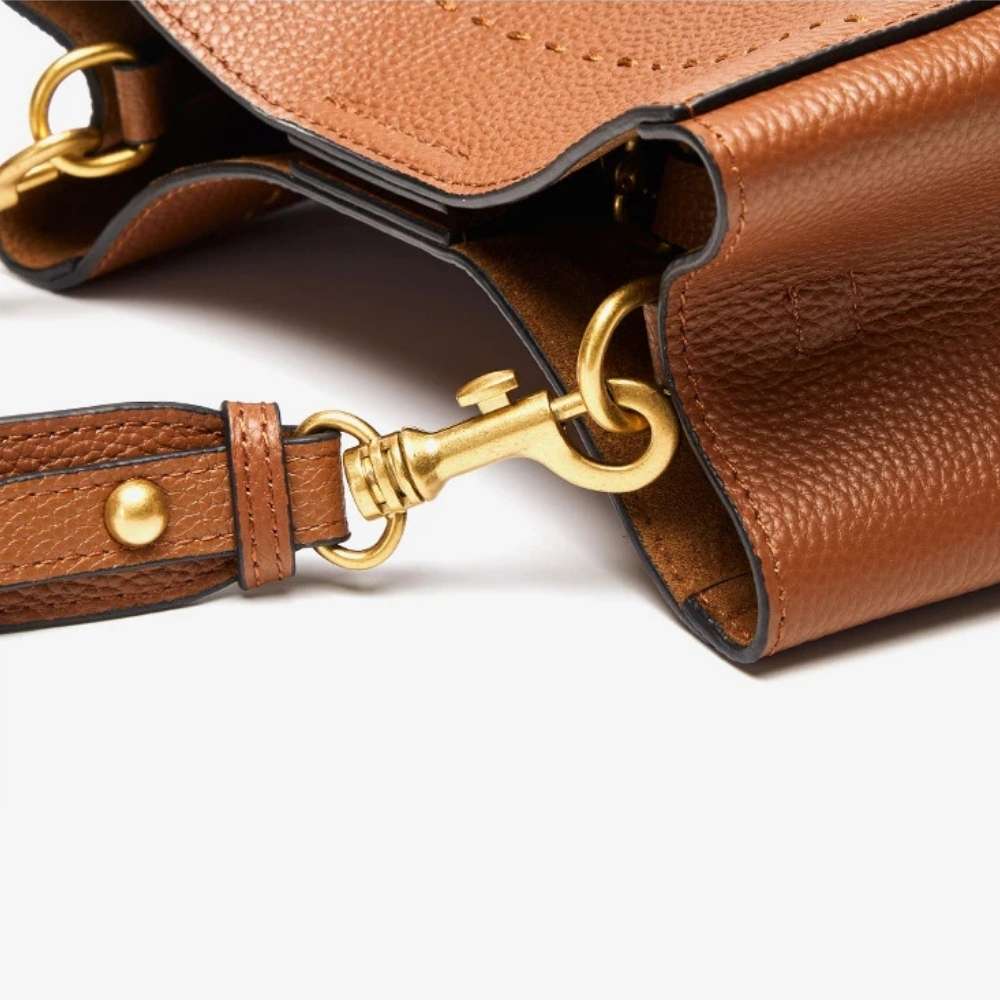 Sac seau femme en cuir de vachette