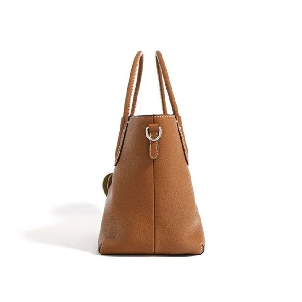 Sac seau femme en cuir véritable